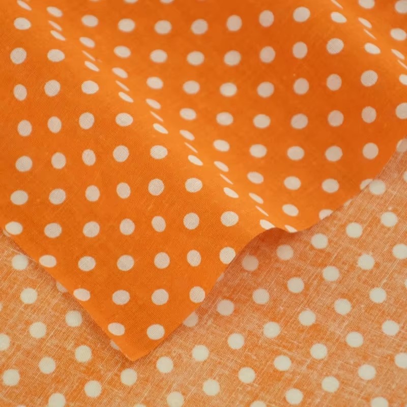 50X150CM White Orange Polka Do - Home Textiles Usa ulasan dan harga