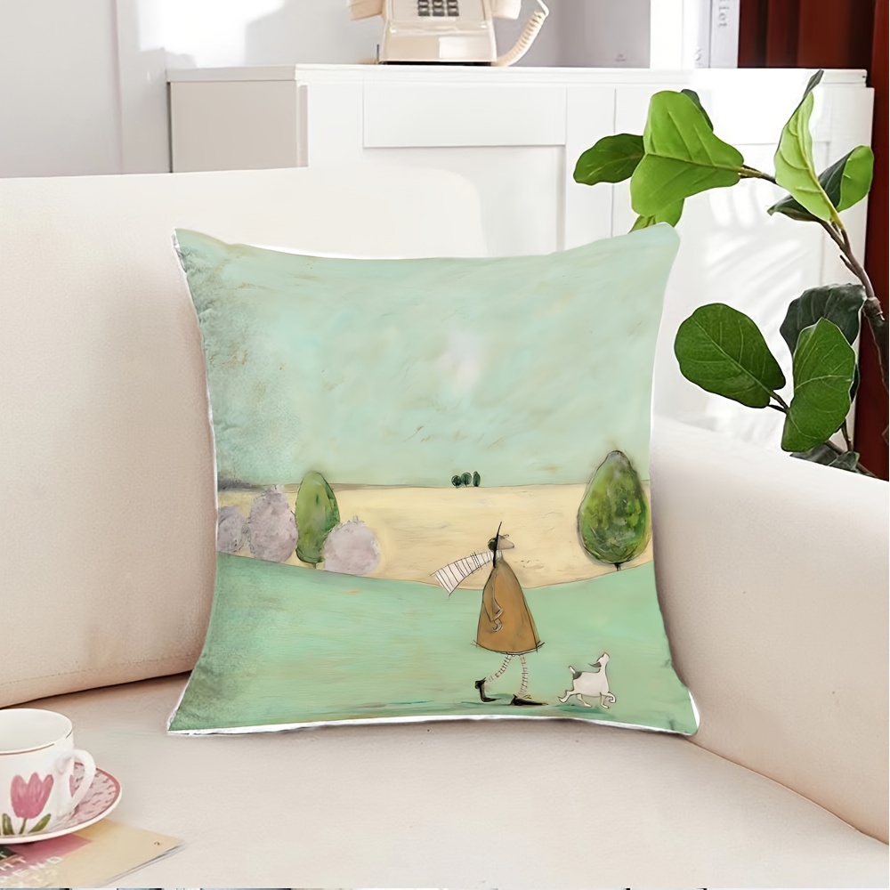 1pc Fashion Cartoon Printed Pi - Pillow Insert 18X18 ulasan dan harga
