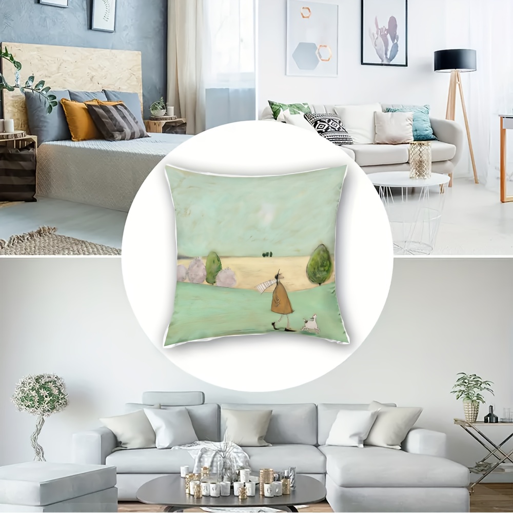 1pc Fashion Cartoon Printed Pi - Pillow Insert 18X18 ulasan dan harga