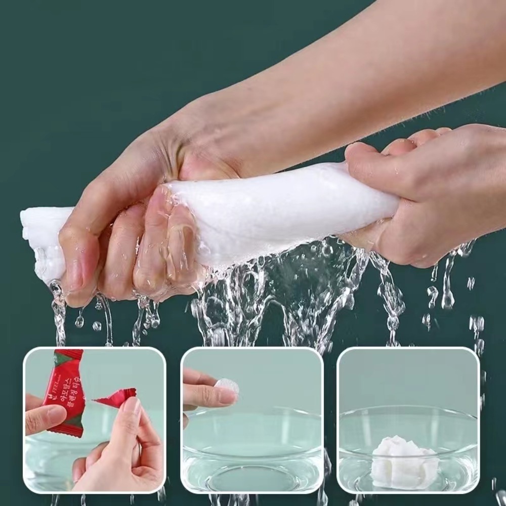 Disposable Compressed Washing  - Home Textiles Face Towel ulasan dan harga