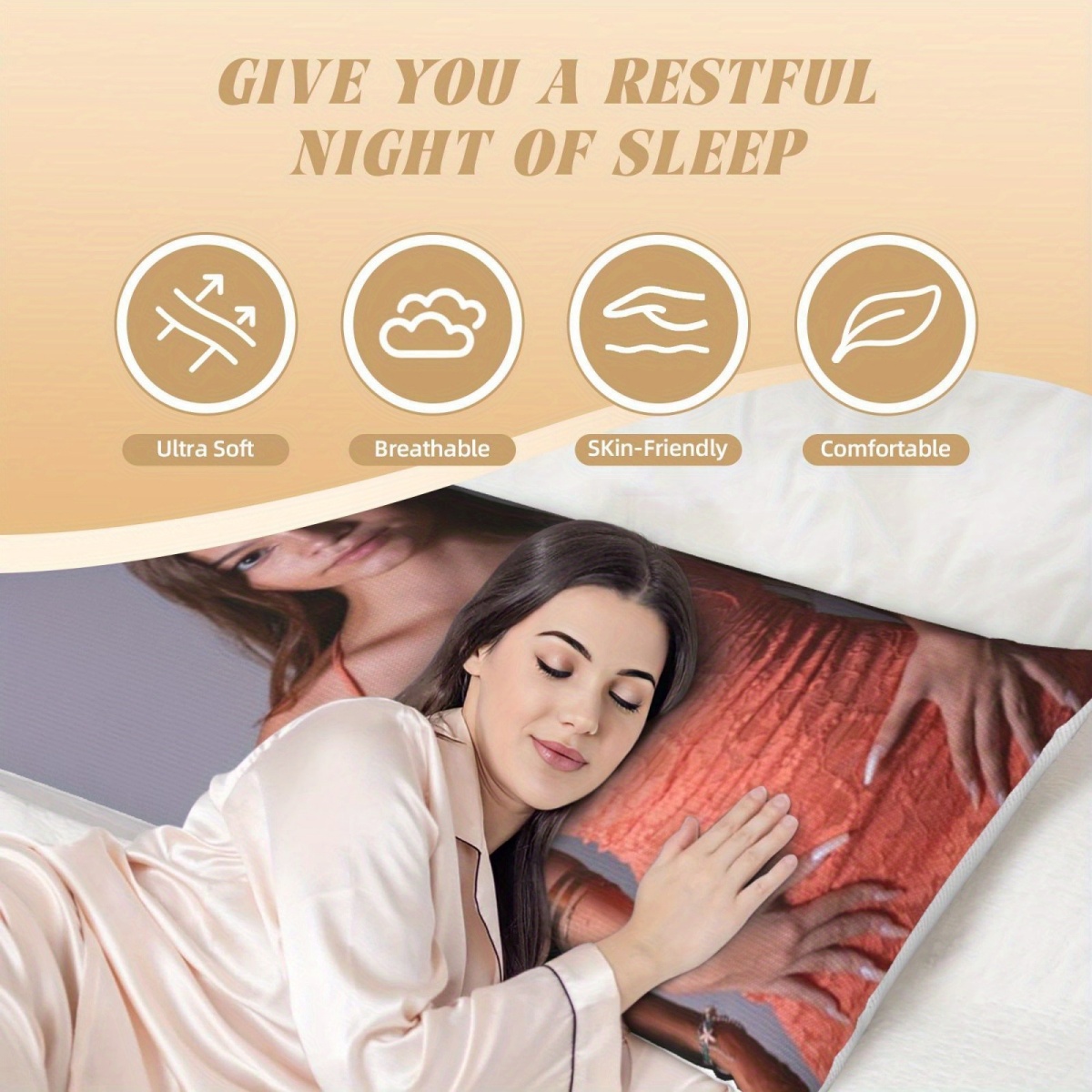 1 Custom Photo Body Pillowcase - Home Textiles Usa ulasan dan harga