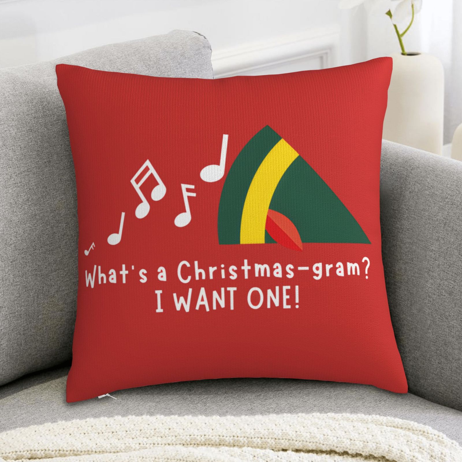 1pc Christmas Pillow Cover - B - Pillow Insert 18X18 ulasan dan harga