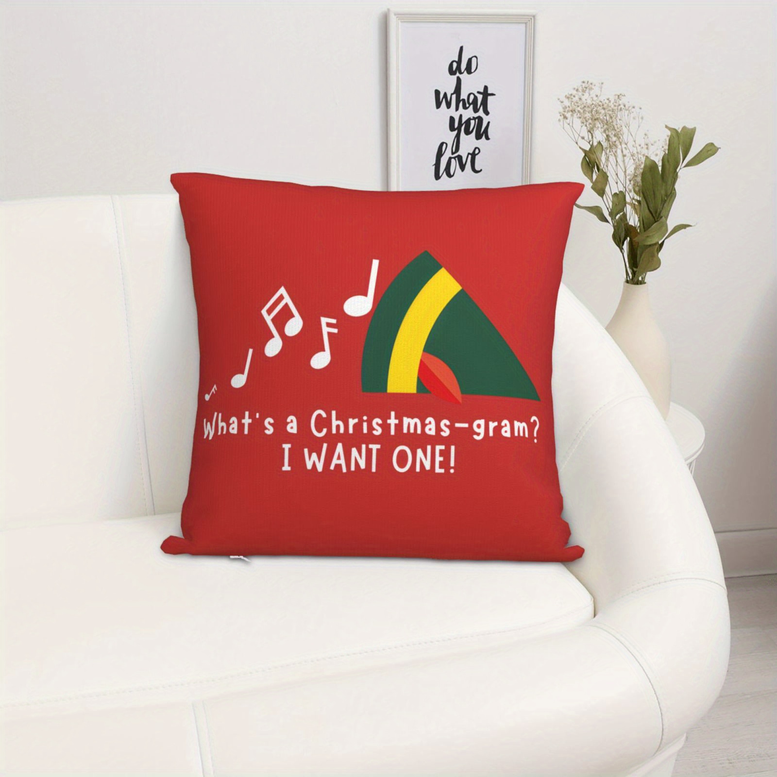 1pc Christmas Pillow Cover - B - Pillow Insert 18X18 ulasan dan harga