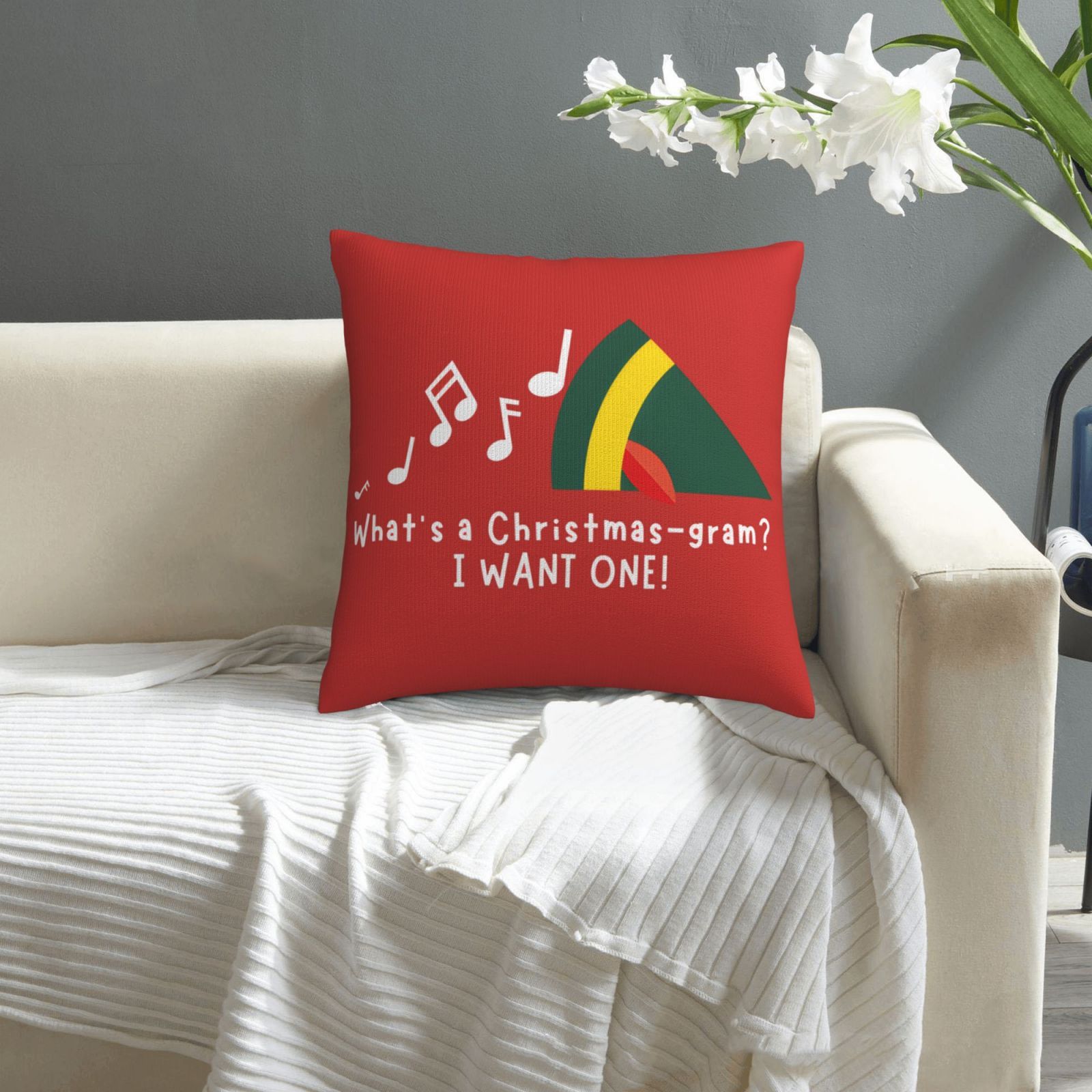 1pc Christmas Pillow Cover - B - Pillow Insert 18X18 ulasan dan harga